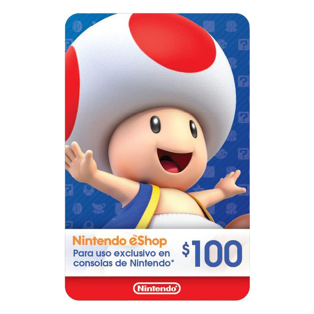 Tarjeta Prepagada Nintendo Física eShop de $100