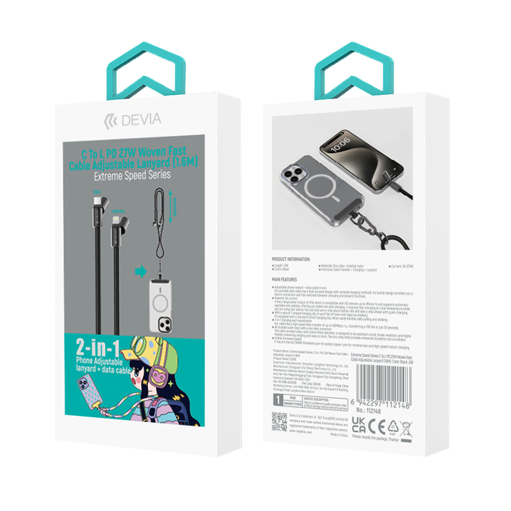 Cable Devia Trenzado C a L PD 27W Ajustable