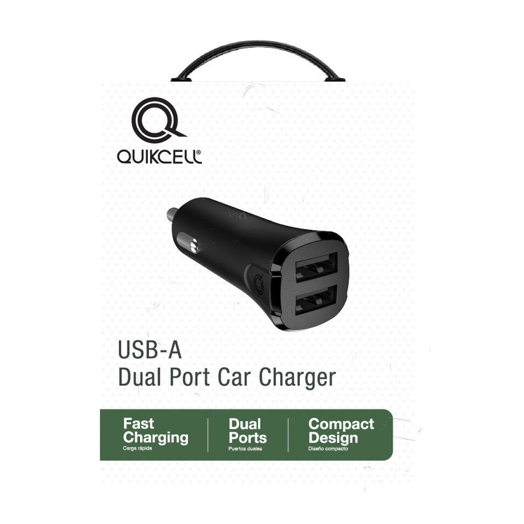 Cargador Quikcell Dual Auto 24W USB